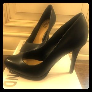 Bleecker and Bond Black Leather Pumps